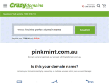 Tablet Screenshot of pinkmint.com.au